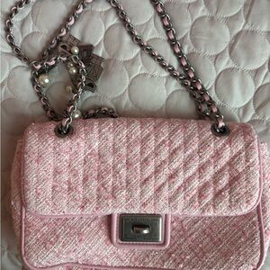Karl Lagerfeld Pink Quilted Crossbody Bag